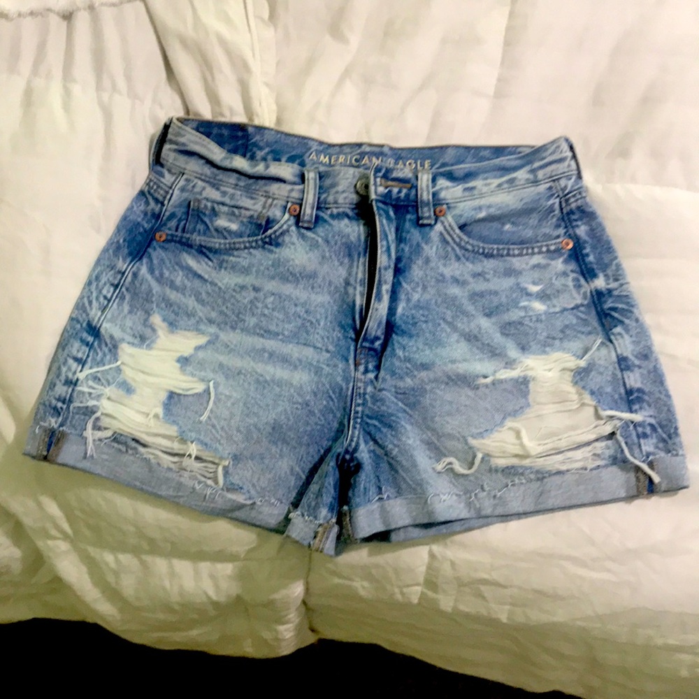 American Eagle high waisted jean shorts